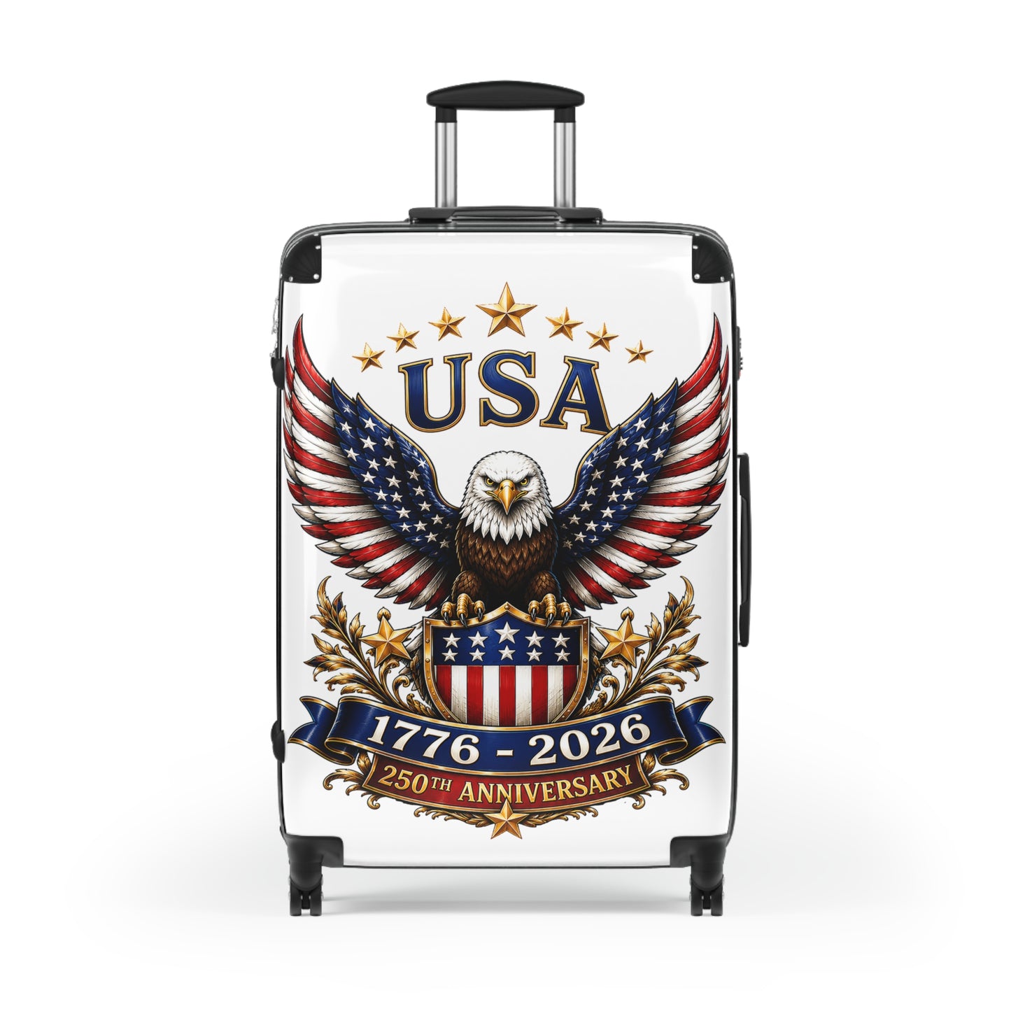 Suitcase with personalized front