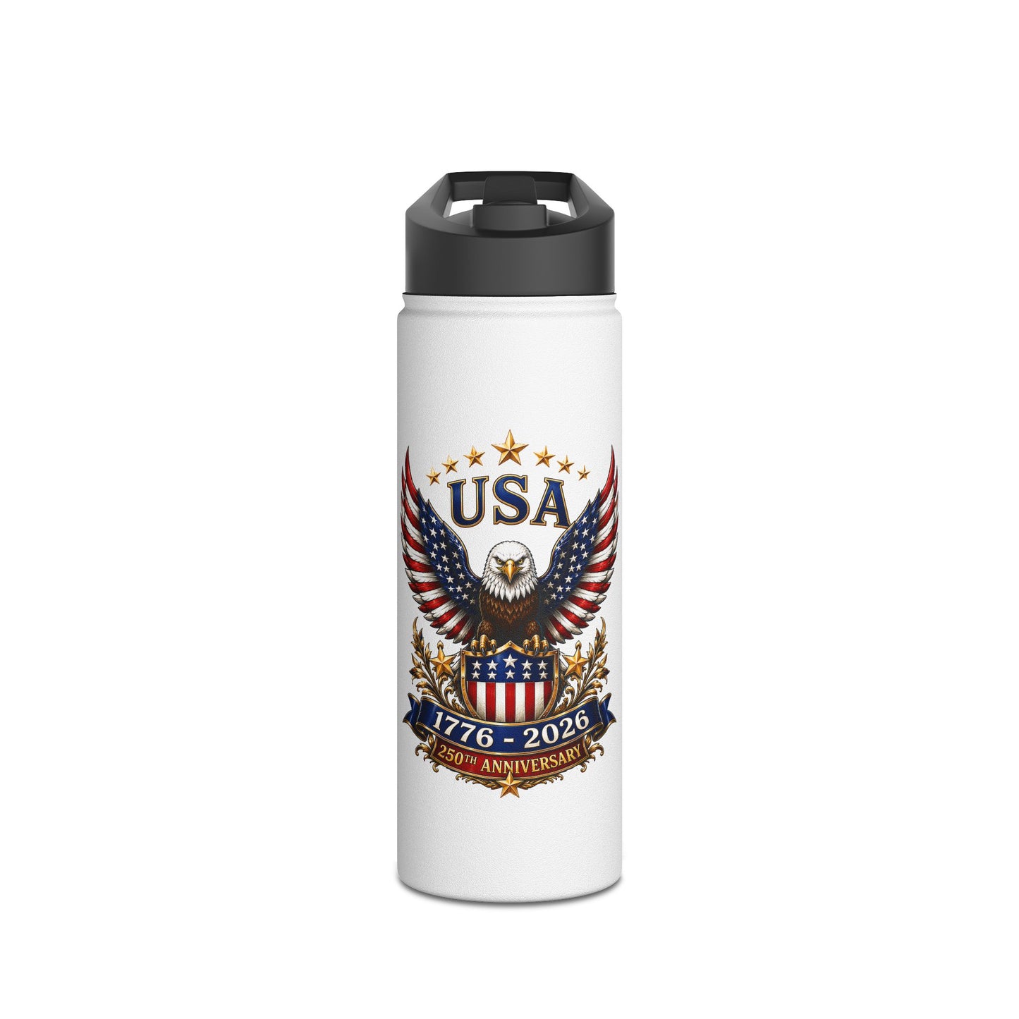 Stainless Steel Water Bottle, Standard Lid