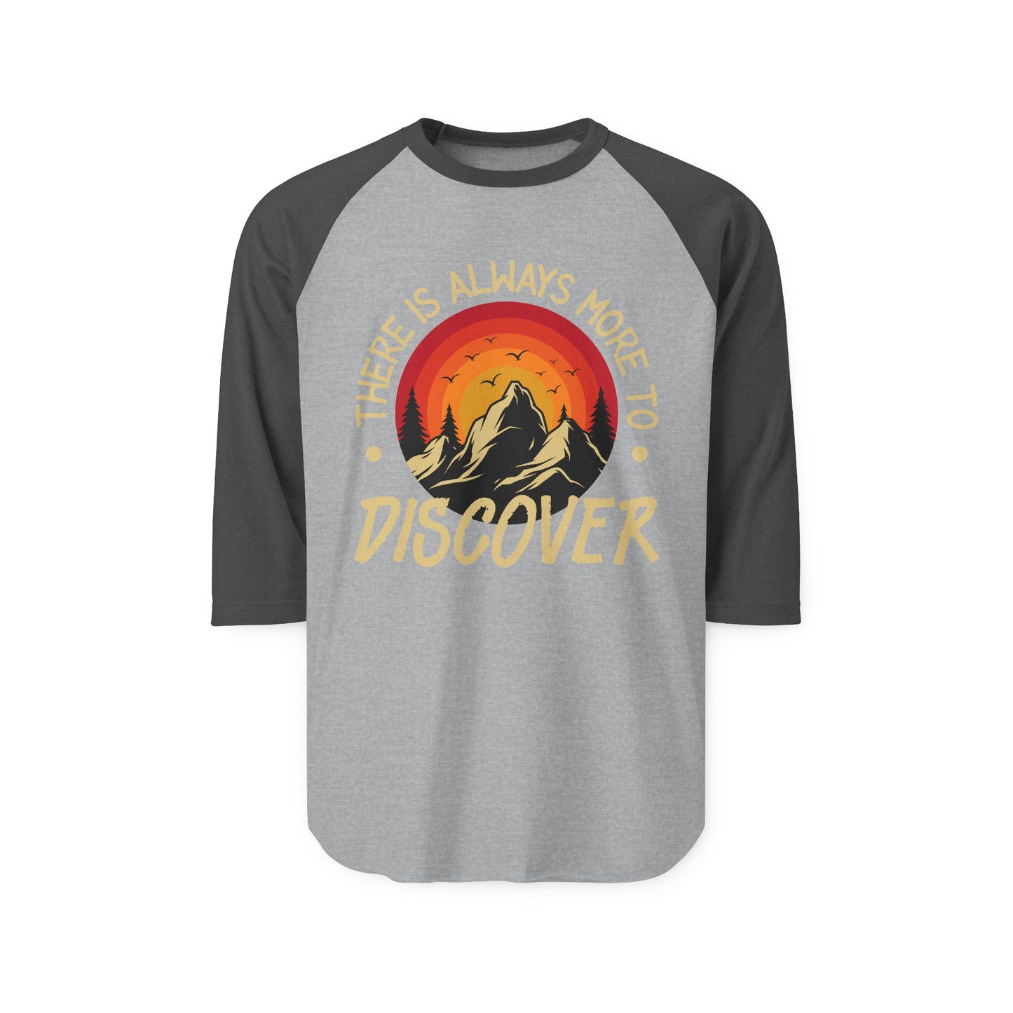 Adult Unisex Three-Quarter Sleeve Raglan Shirt
