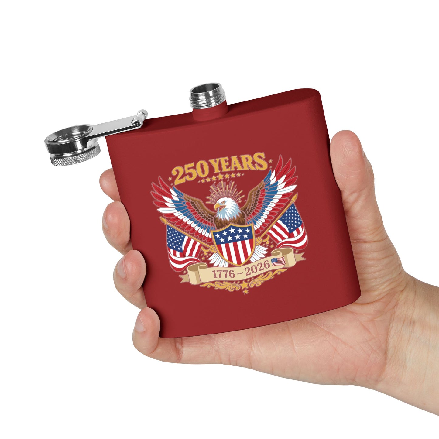 Stainless Steel Flask, 6oz