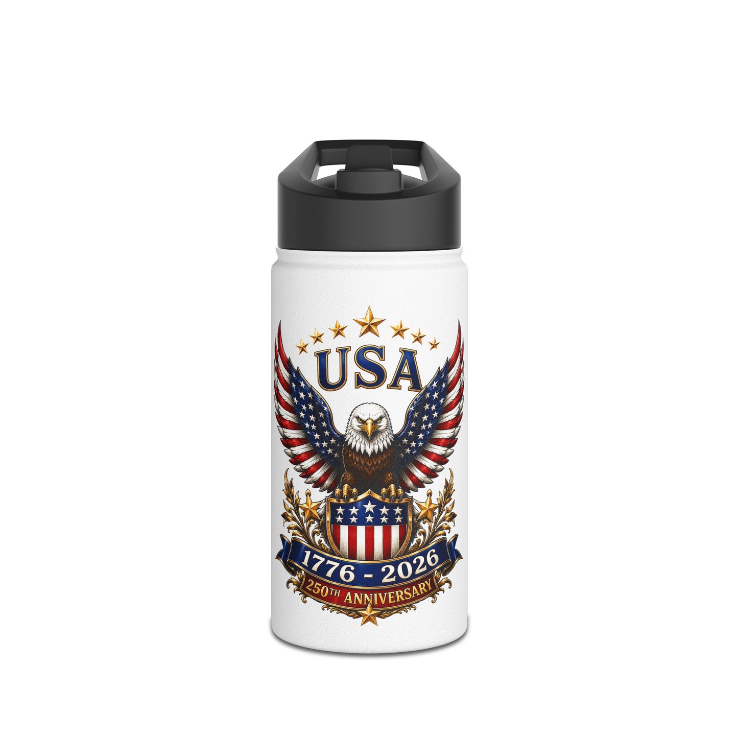 Stainless Steel Water Bottle, Standard Lid