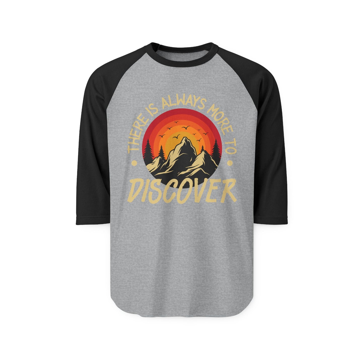 Adult Unisex Three-Quarter Sleeve Raglan Shirt