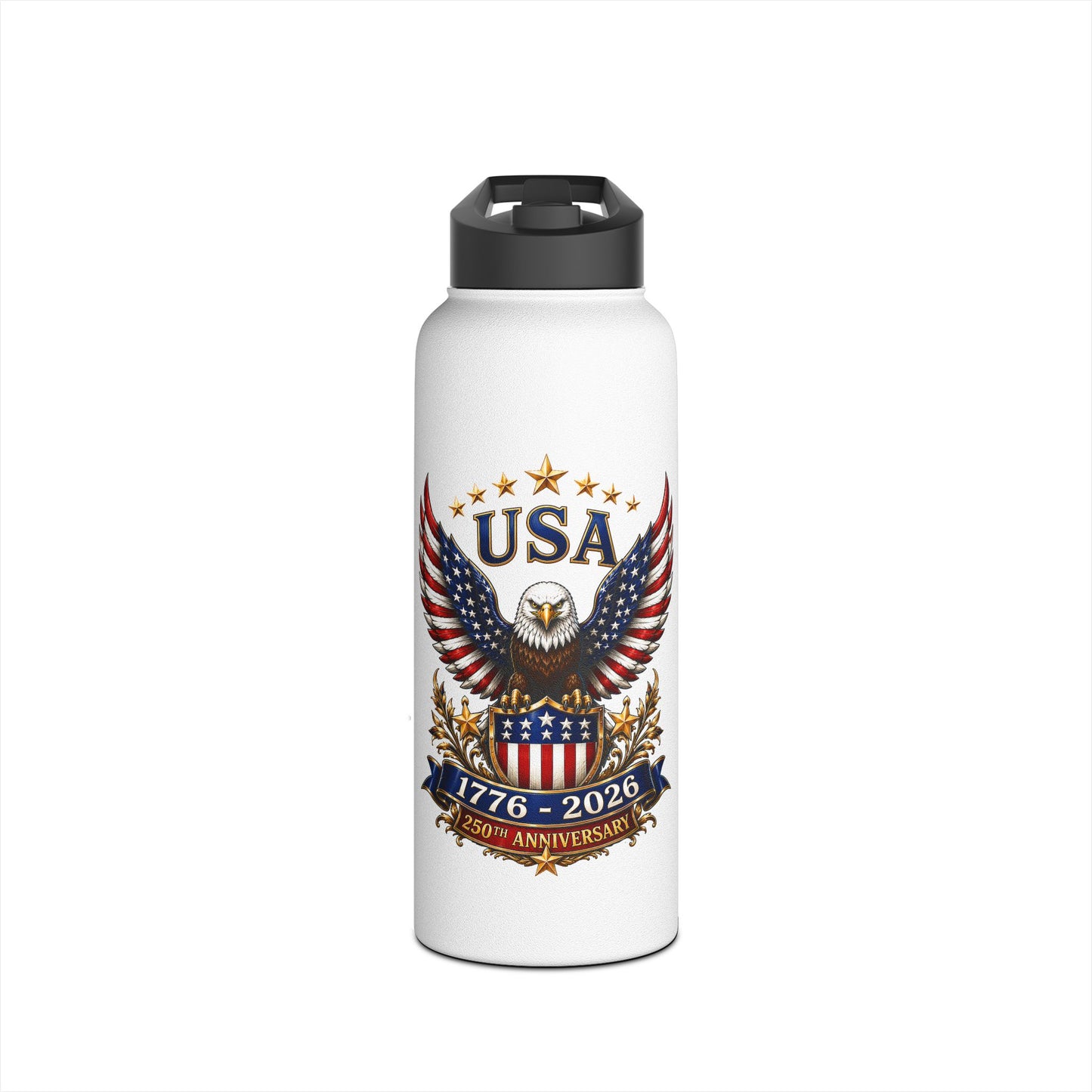 Stainless Steel Water Bottle, Standard Lid