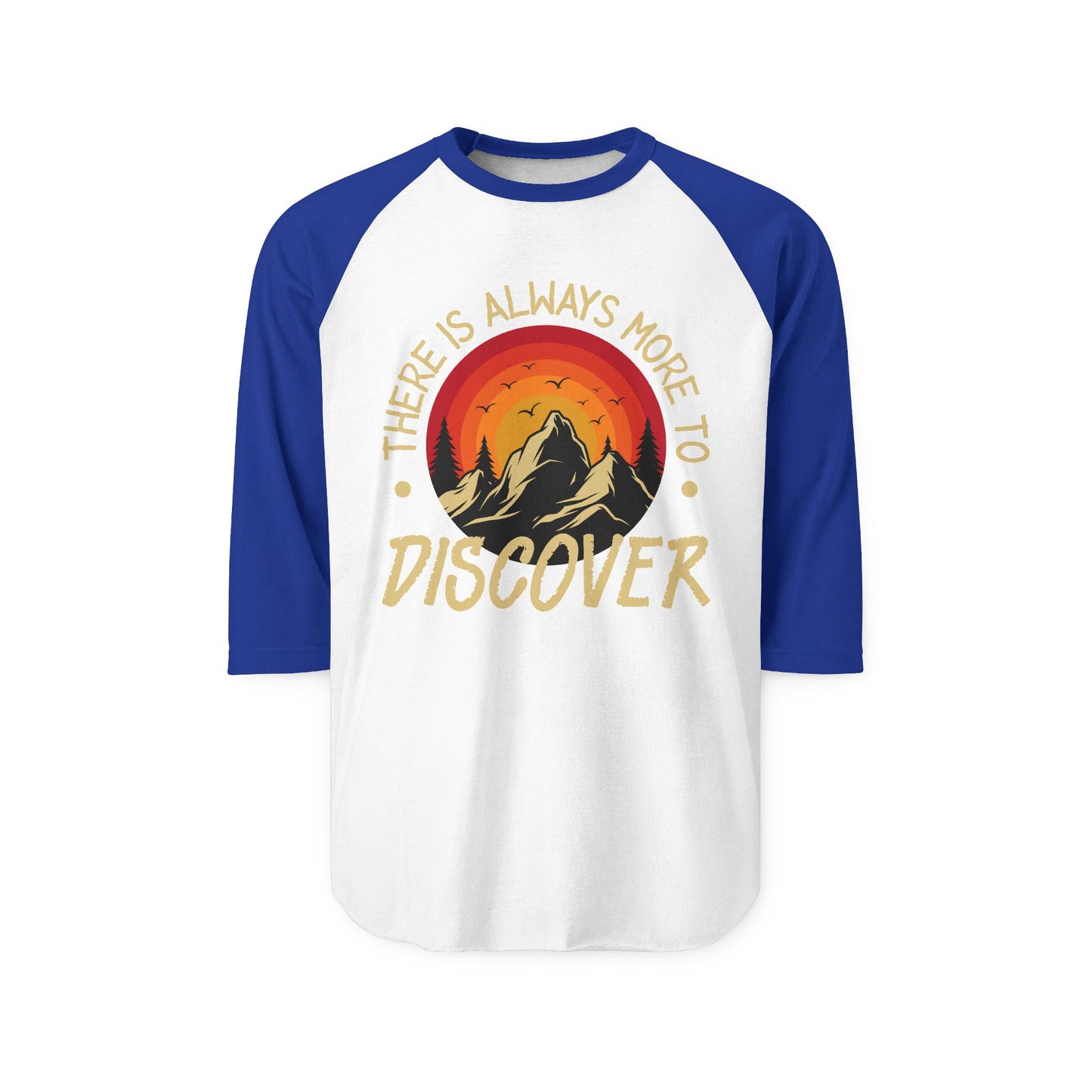 Adult Unisex Three-Quarter Sleeve Raglan Shirt